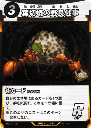 葉切蟻の野良仕事